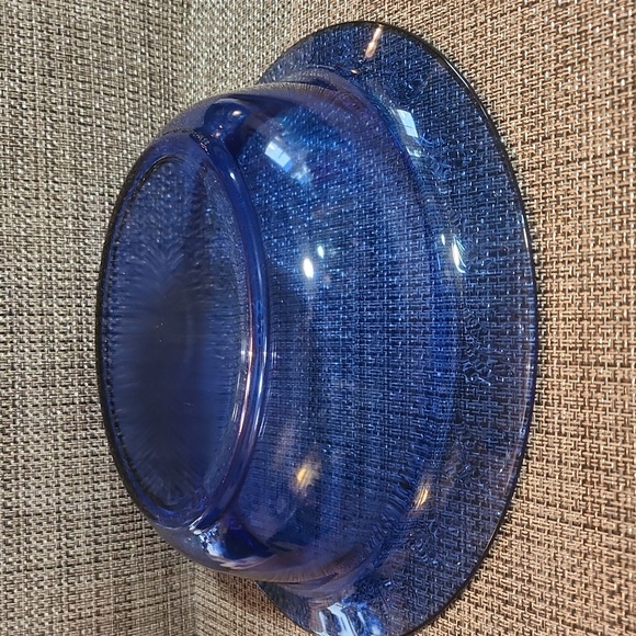 Beautiful  Large Cobalt Blue Glass Bowl - Picture 5 of 5